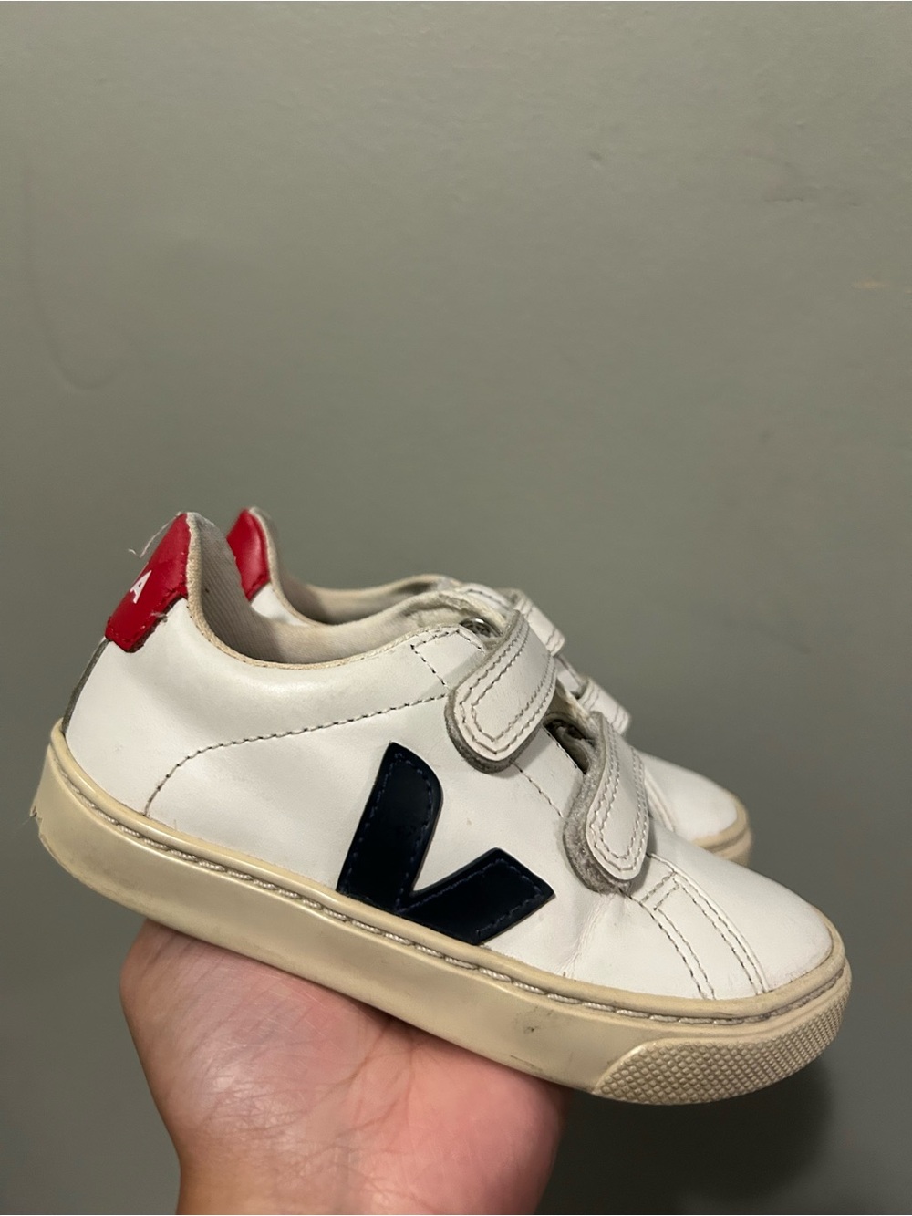 Veja Kids White Leather Sneakers